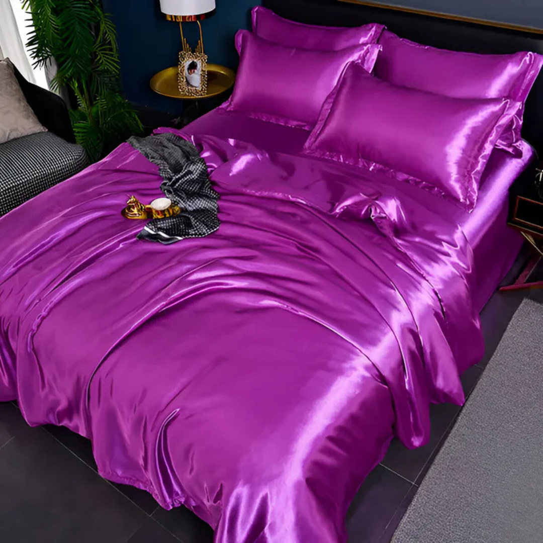 Silk Bedspread – Soft Polyester, Elegant Appearance for Bedroom Decor