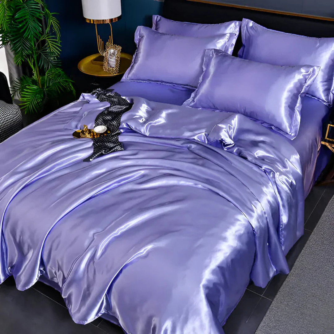Silk Bedspread – Soft Polyester, Elegant Appearance for Bedroom Decor