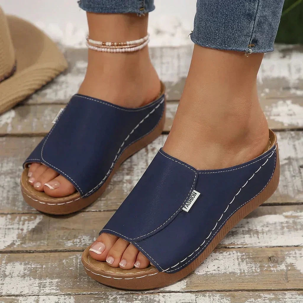 Dame Sandaler med Flad Hæl og Åben Tå