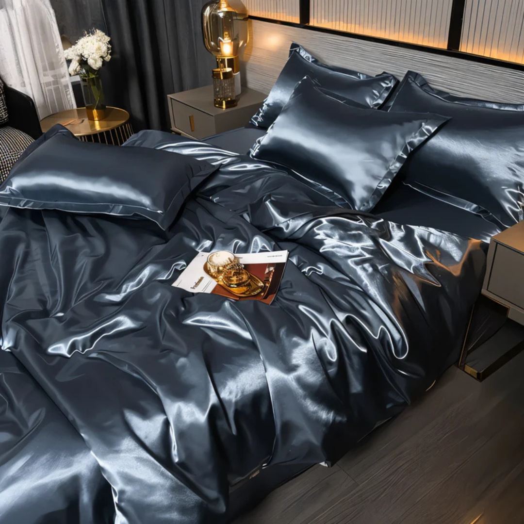 Silk Bedspread – Soft Polyester, Elegant Appearance for Bedroom Decor
