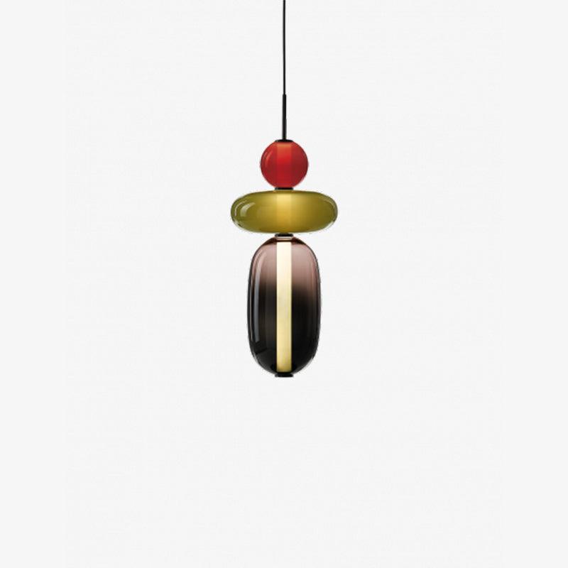 Hængelampe i Farvet Glas – Moderne Glasdesign