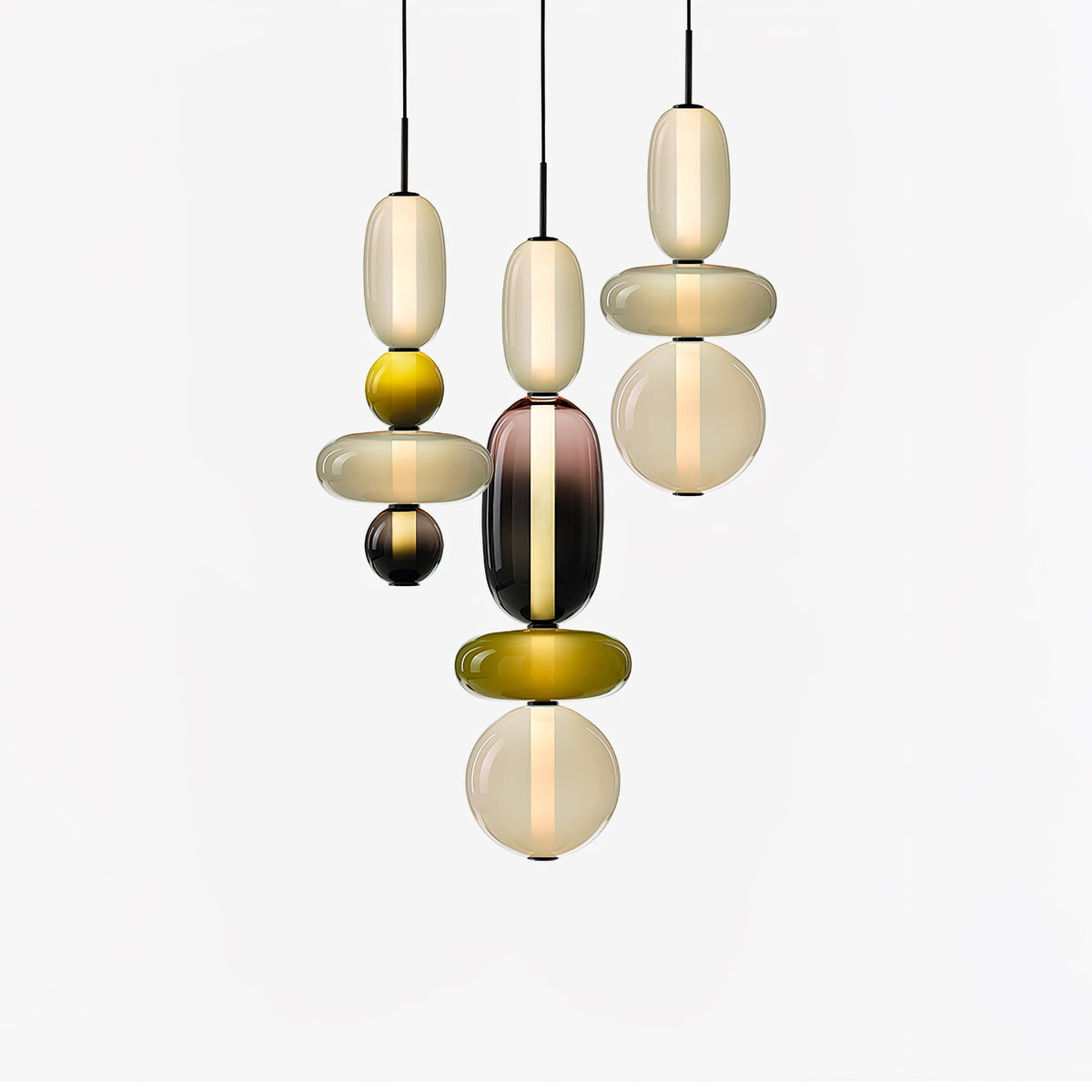 Hængelampe i Farvet Glas – Moderne Glasdesign