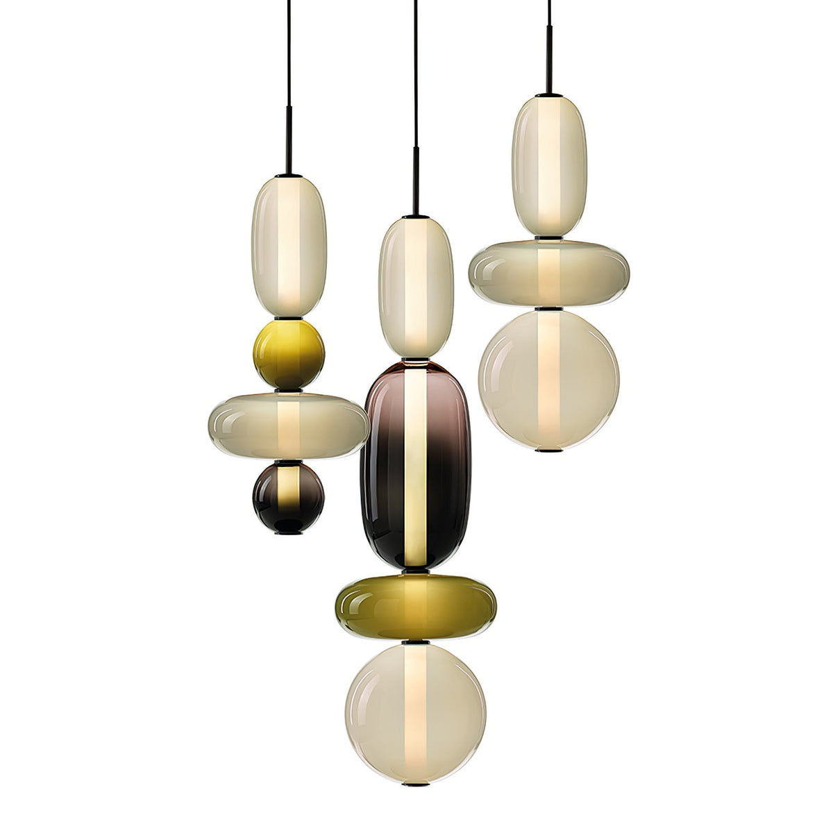 Hængelampe i Farvet Glas – Moderne Glasdesign