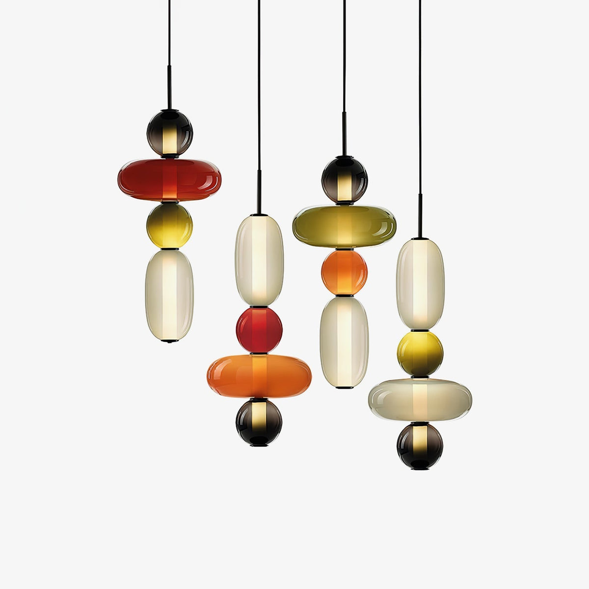 Hængelampe i Farvet Glas – Moderne Glasdesign