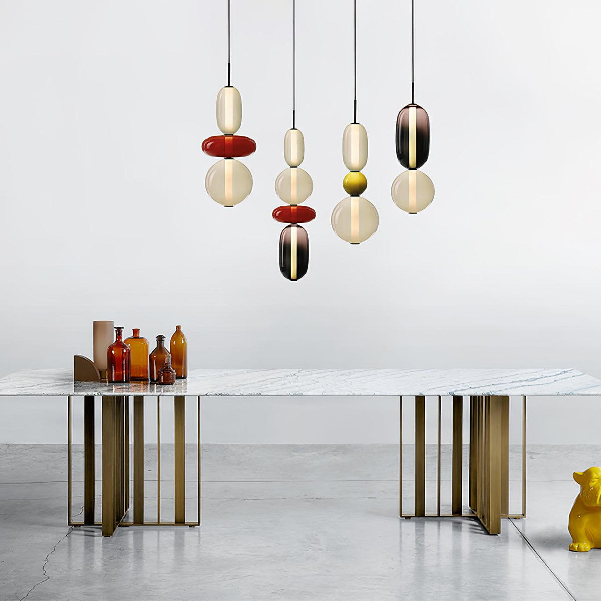 Hængelampe i Farvet Glas – Moderne Glasdesign