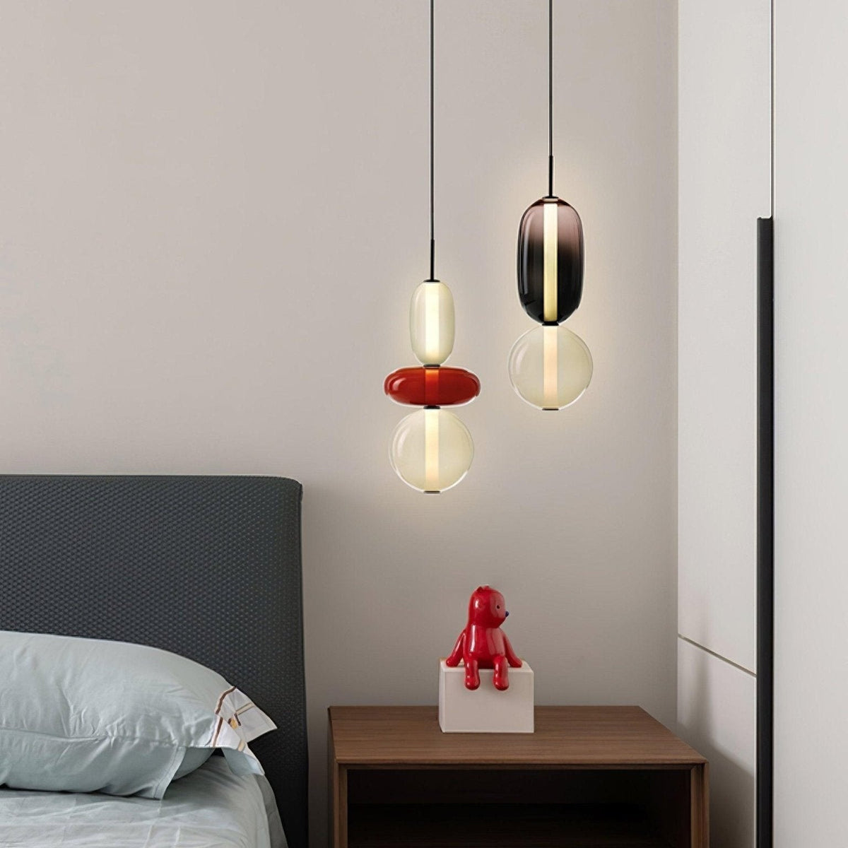 Hængelampe i Farvet Glas – Moderne Glasdesign