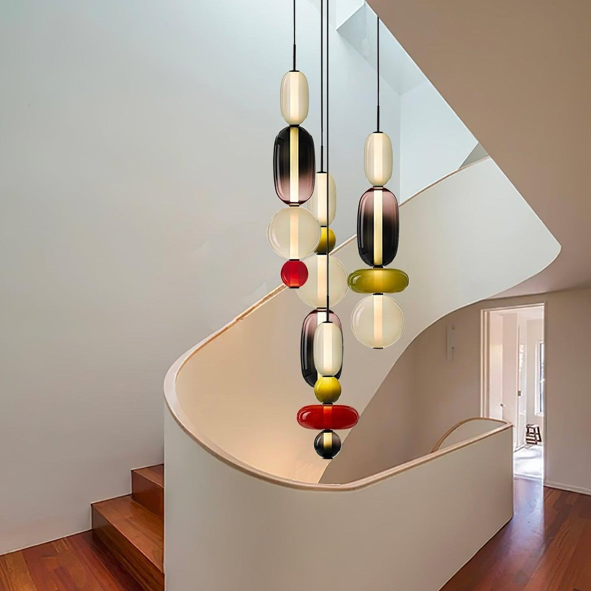 Hængelampe i Farvet Glas – Moderne Glasdesign