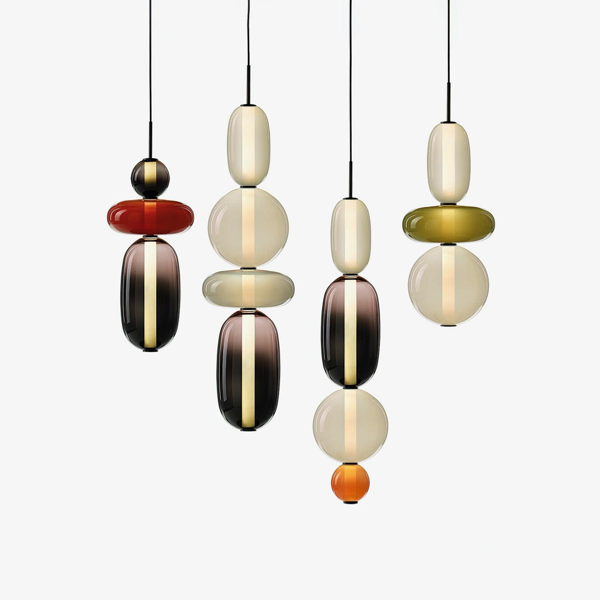 Hængelampe i Farvet Glas – Moderne Glasdesign
