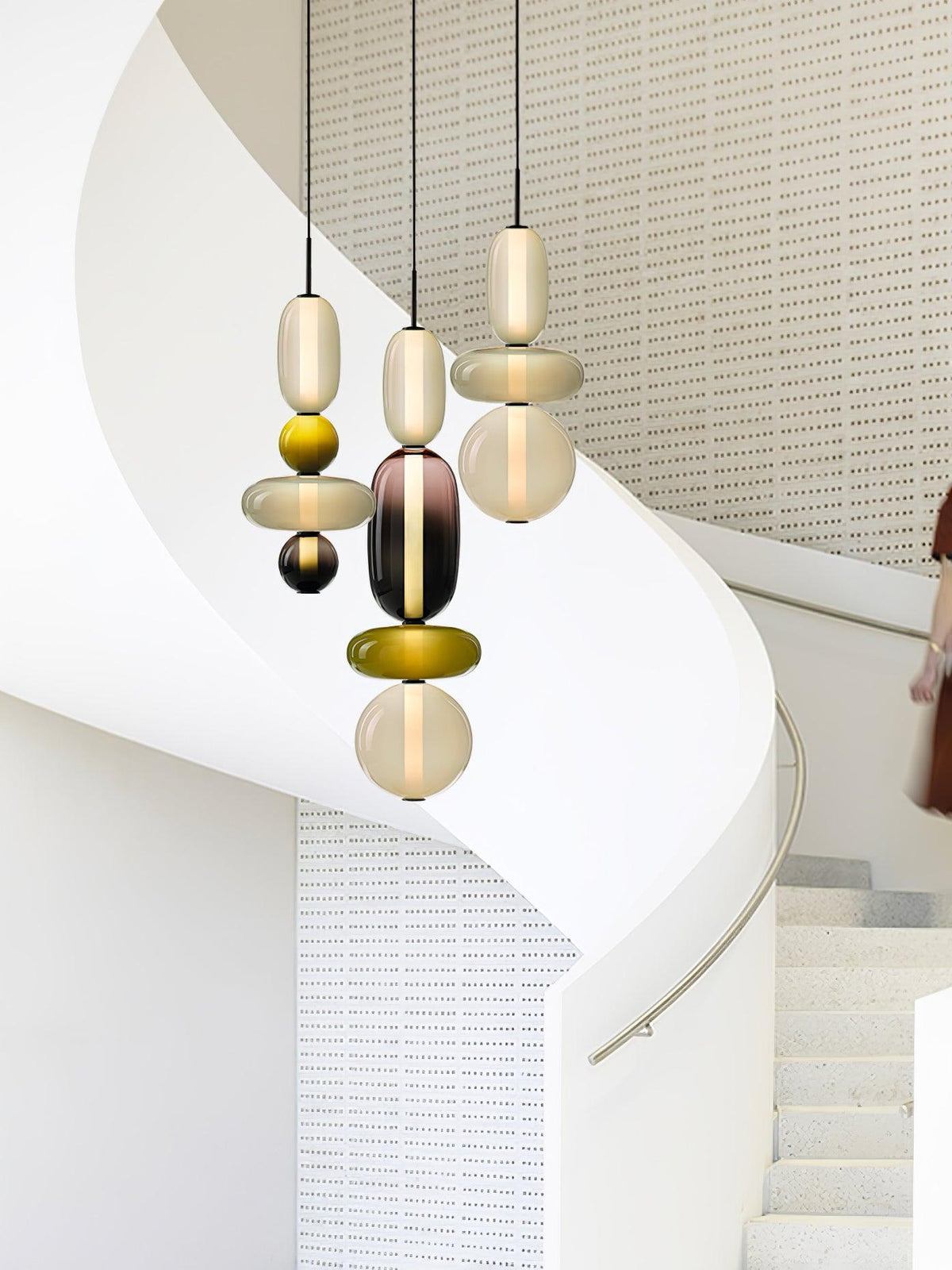 Hængelampe i Farvet Glas – Moderne Glasdesign