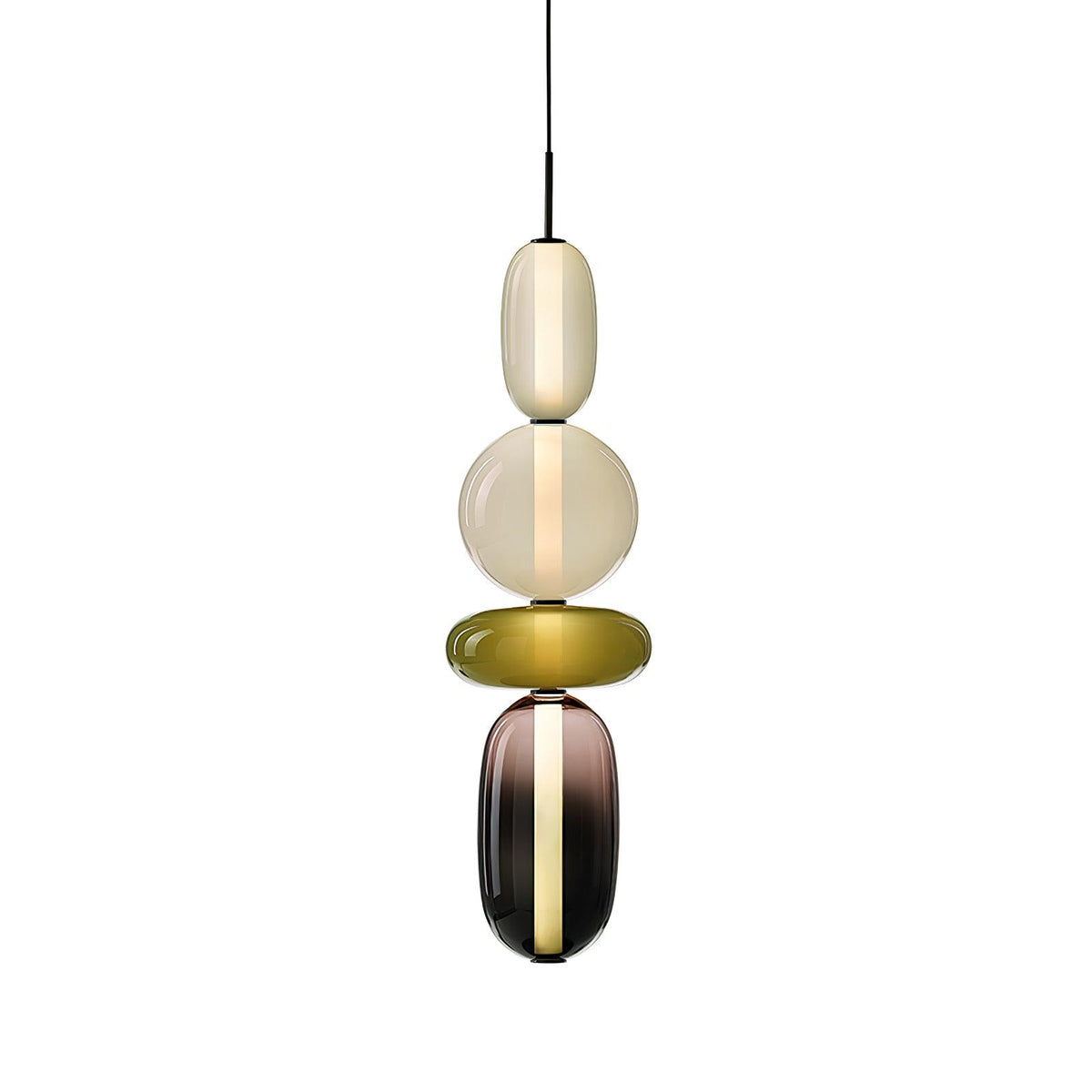 Hængelampe i Farvet Glas – Moderne Glasdesign