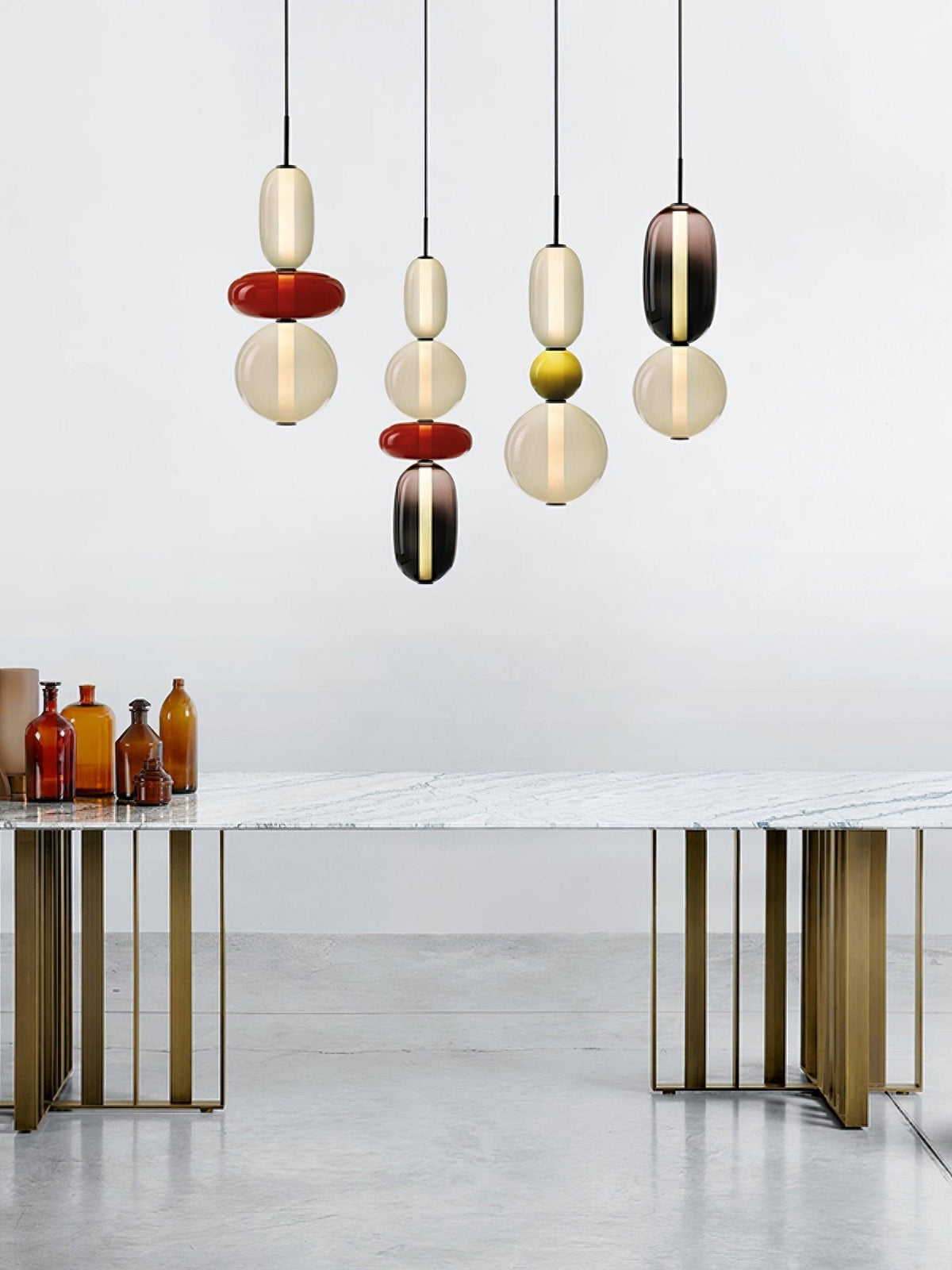 Hængelampe i Farvet Glas – Moderne Glasdesign