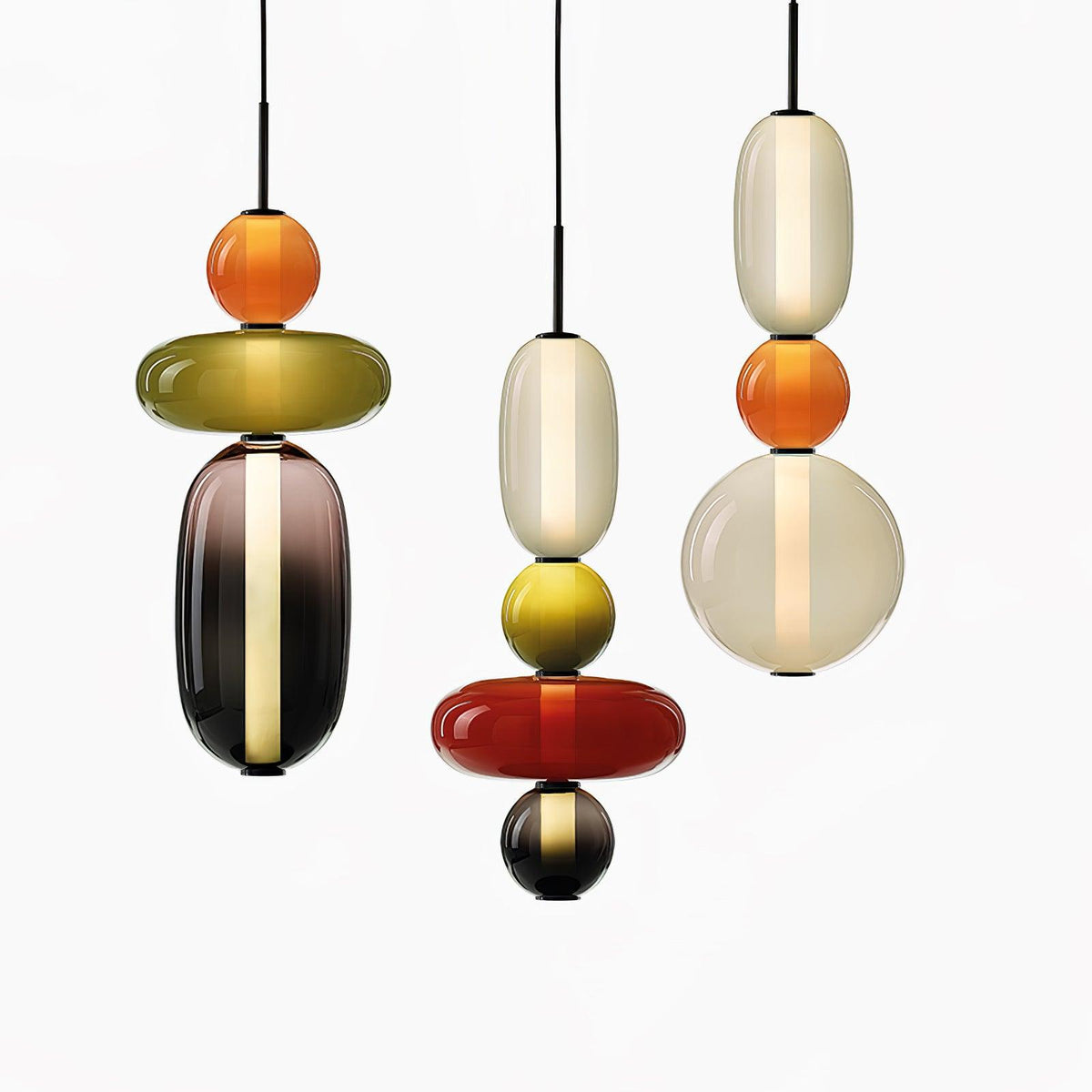 Hængelampe i Farvet Glas – Moderne Glasdesign