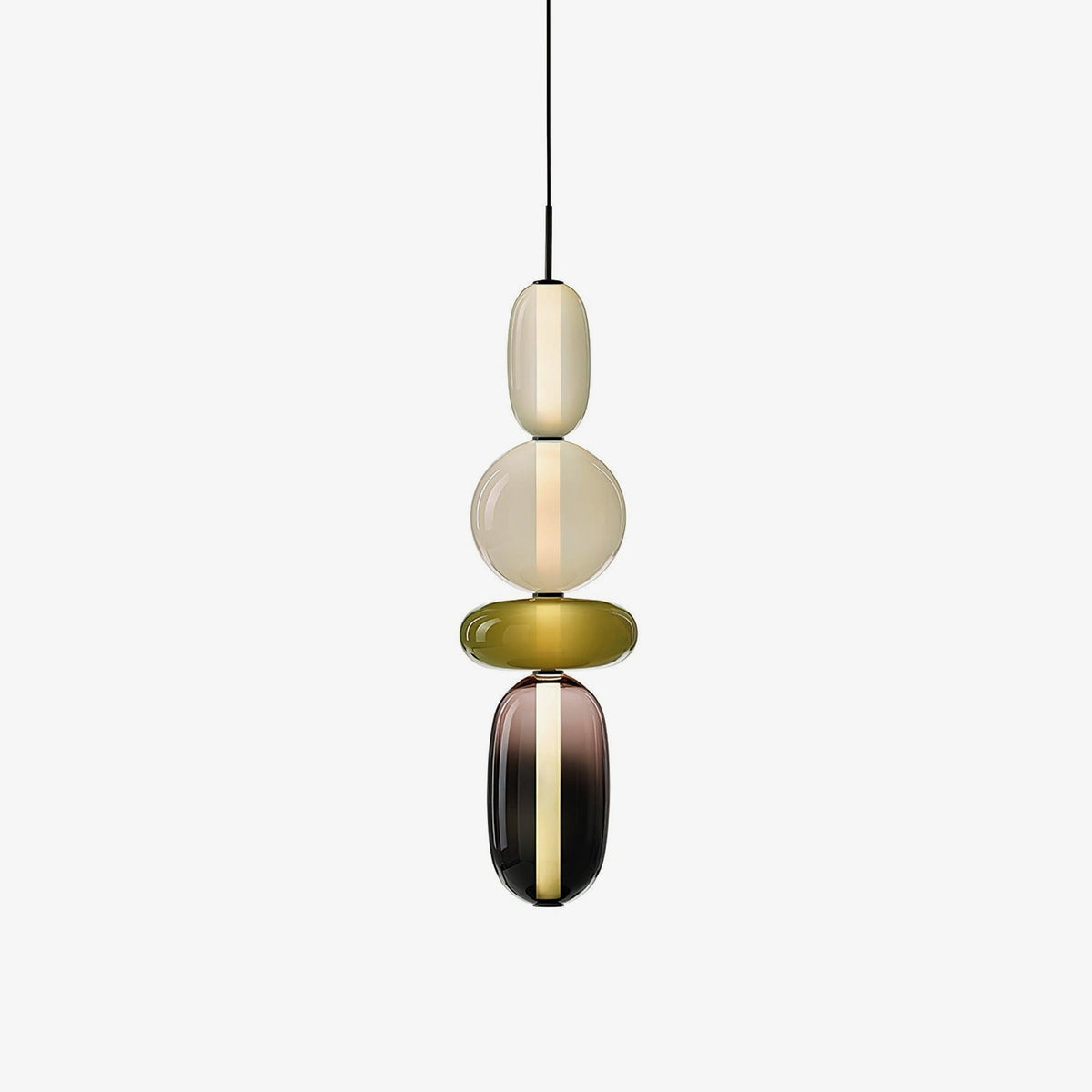 Hængelampe i Farvet Glas – Moderne Glasdesign