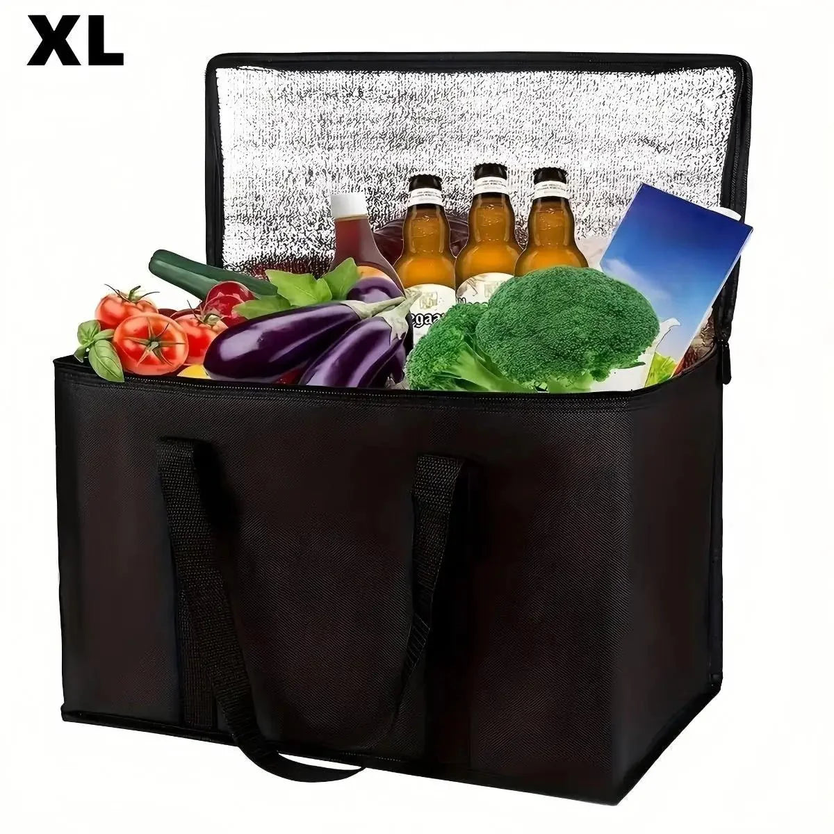 Isolerende koeltas – XL, ruime thermotas voor eten en drinken tijdens het kamperen of winkelen