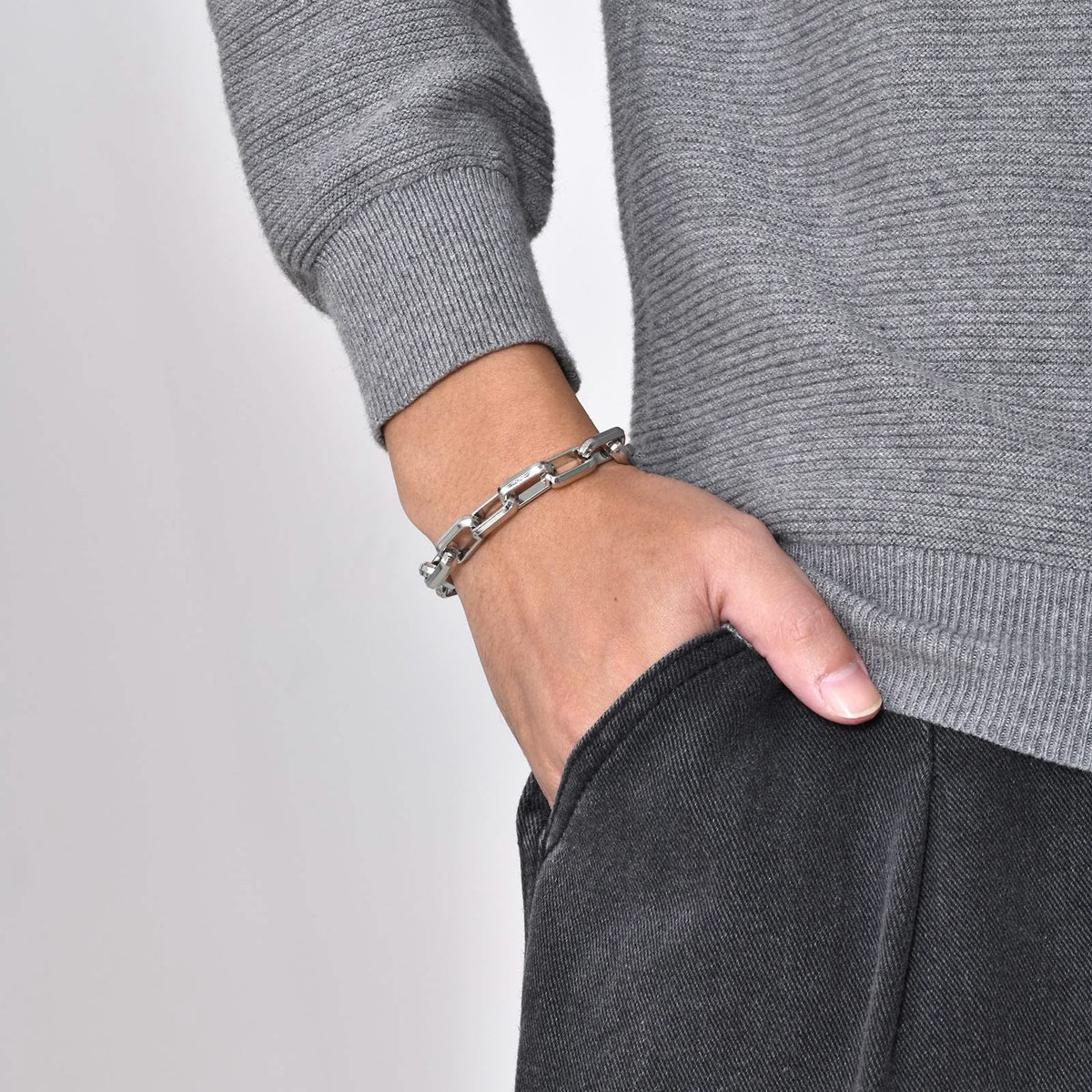 Dame Armbånd Rustfrit Stål med Lænkedesign