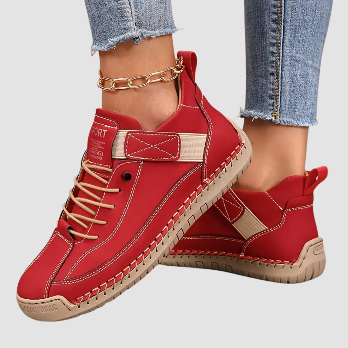 Dame Ortopædiske Sneakers – Slip-On med Ekstra Dæmpning