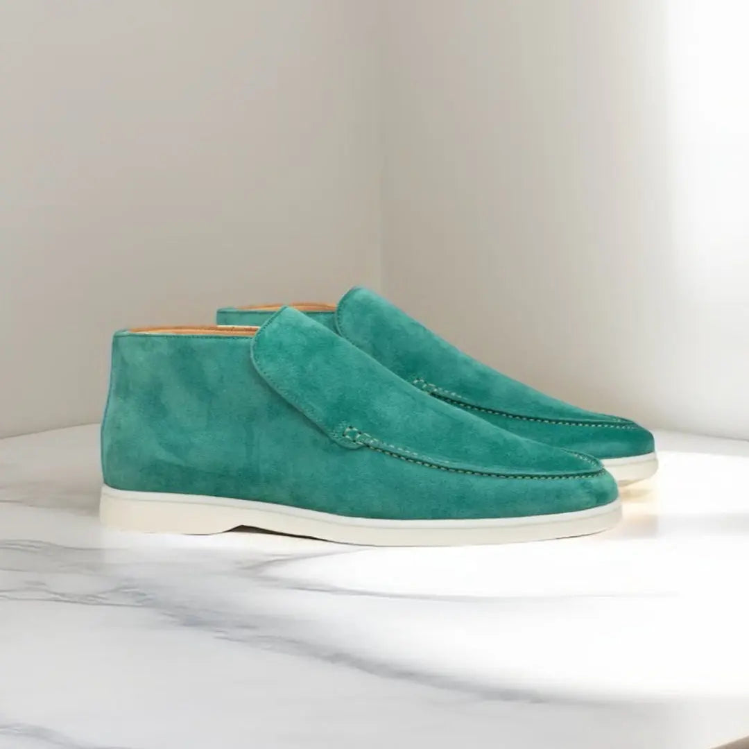 Herre Ruskindsstøvler Slip-On med Moc Toe