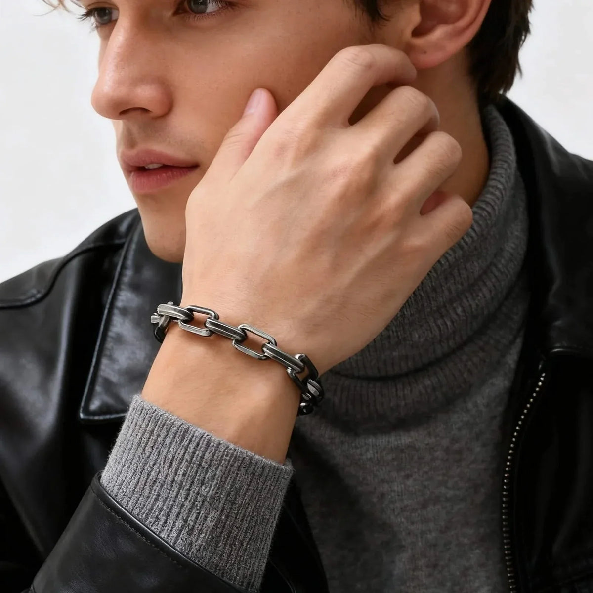 Dame Armbånd Rustfrit Stål med Lænkedesign