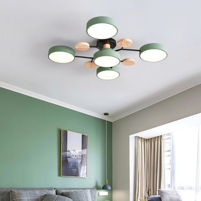 Loftlampe med Grene – Skandinavisk LED Plafond, 4-7 Lyspunkter
