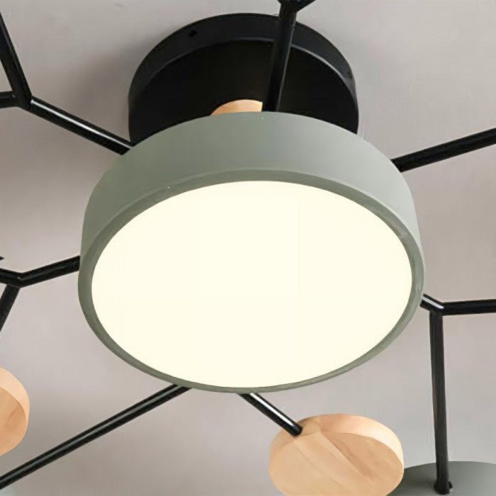 Loftlampe med Grene – Skandinavisk LED Plafond, 4-7 Lyspunkter