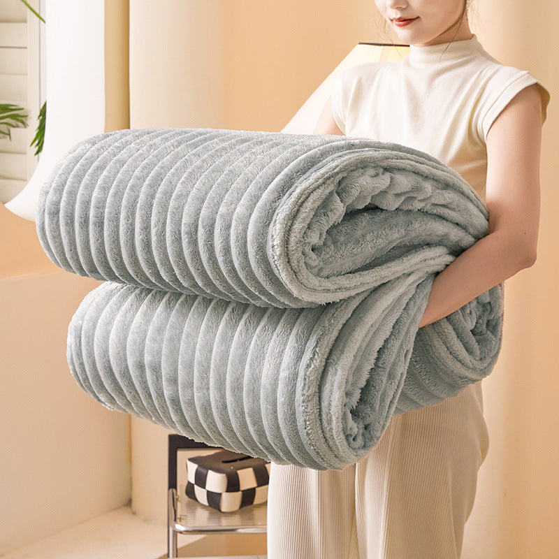 Plaid med Struktur til Sofa eller Seng | Stor