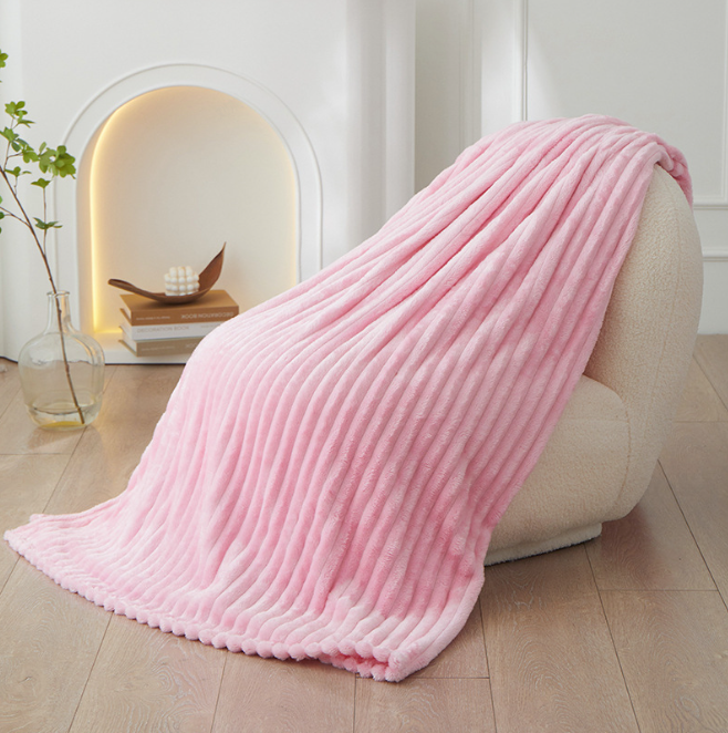 Plaid med Struktur til Sofa eller Seng | Stor