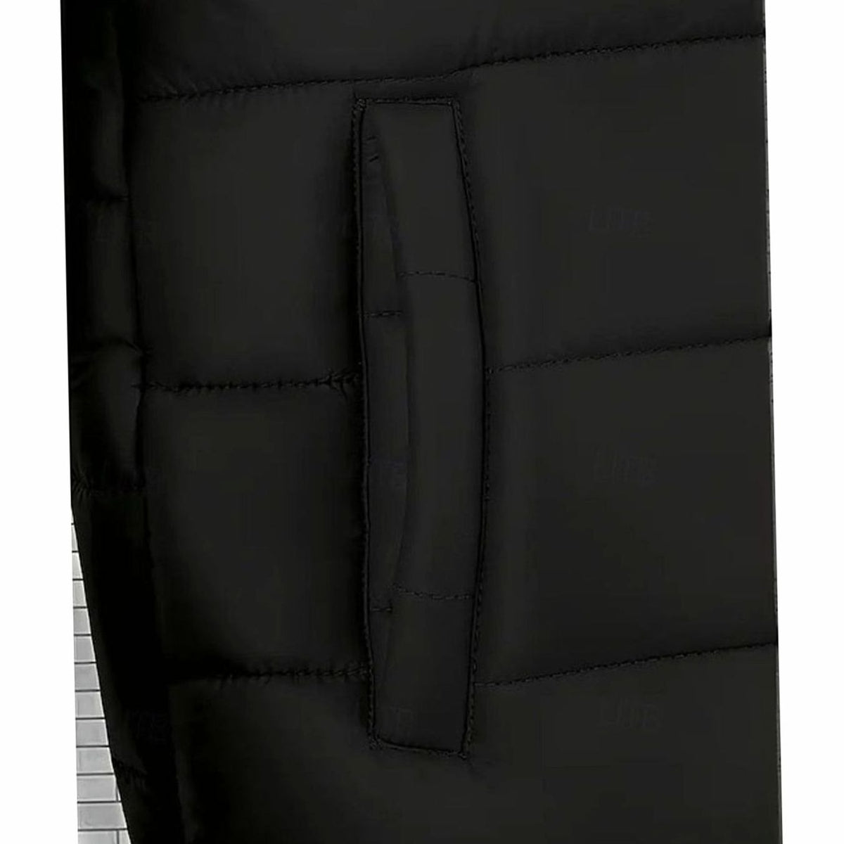 Herre Quiltet Puffer Jakke med Hætte - Coated Regular Fit