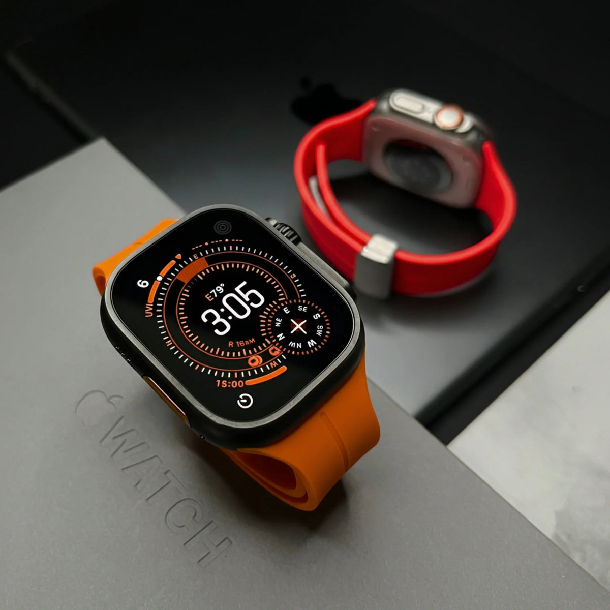 Silikone Urrem til Apple Watch – Justerbar Rem med Sommerfuglelås