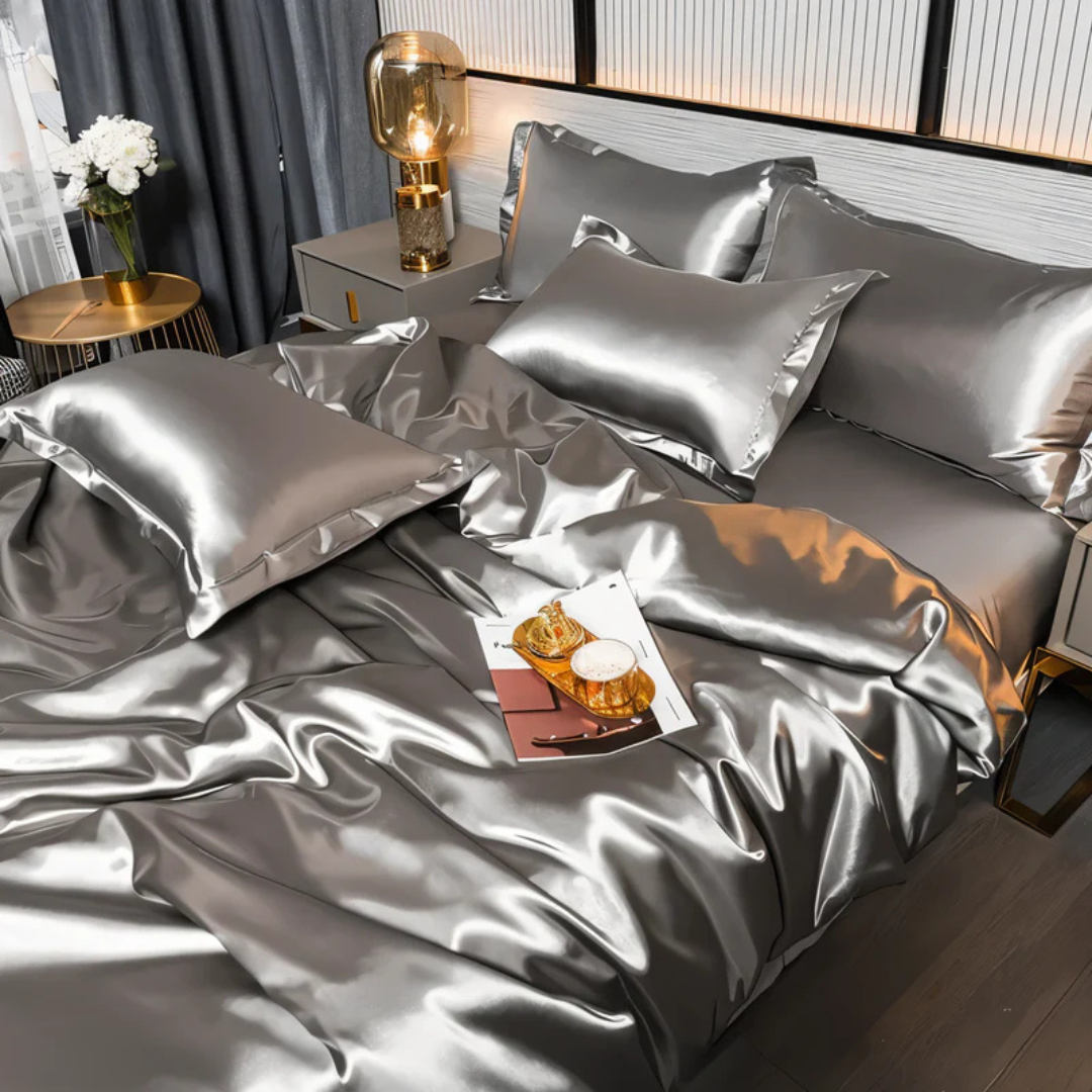 Silk Bedspread – Soft Polyester, Elegant Appearance for Bedroom Decor