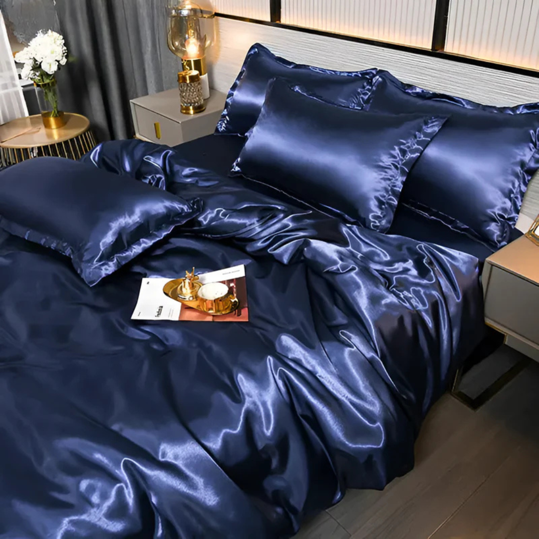 Silk Bedspread – Soft Polyester, Elegant Appearance for Bedroom Decor