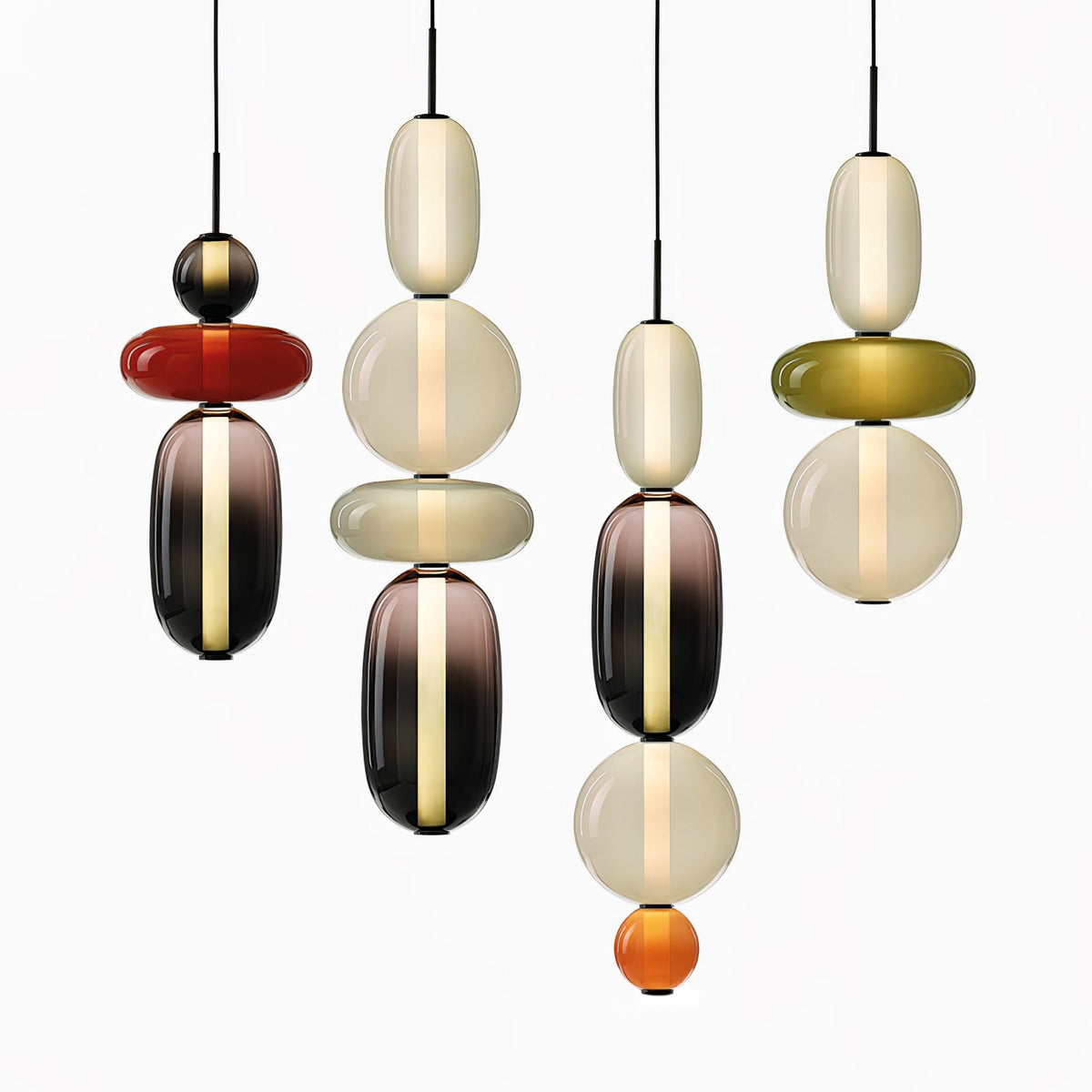 Hængelampe i Farvet Glas – Moderne Glasdesign