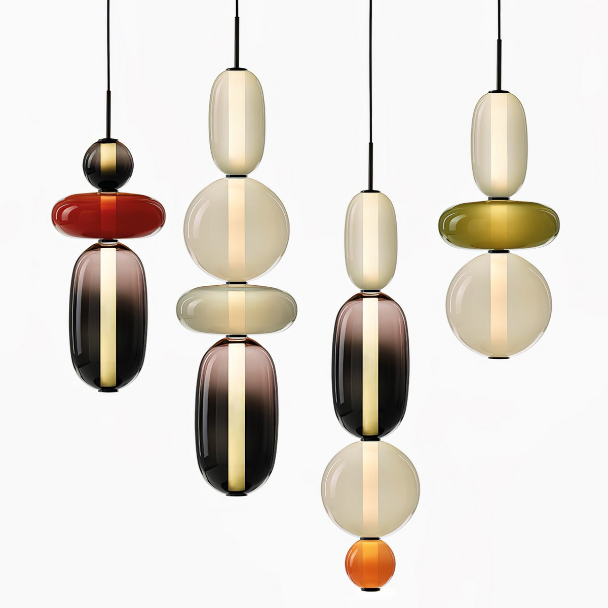 Hængelampe i Farvet Glas – Moderne Glasdesign