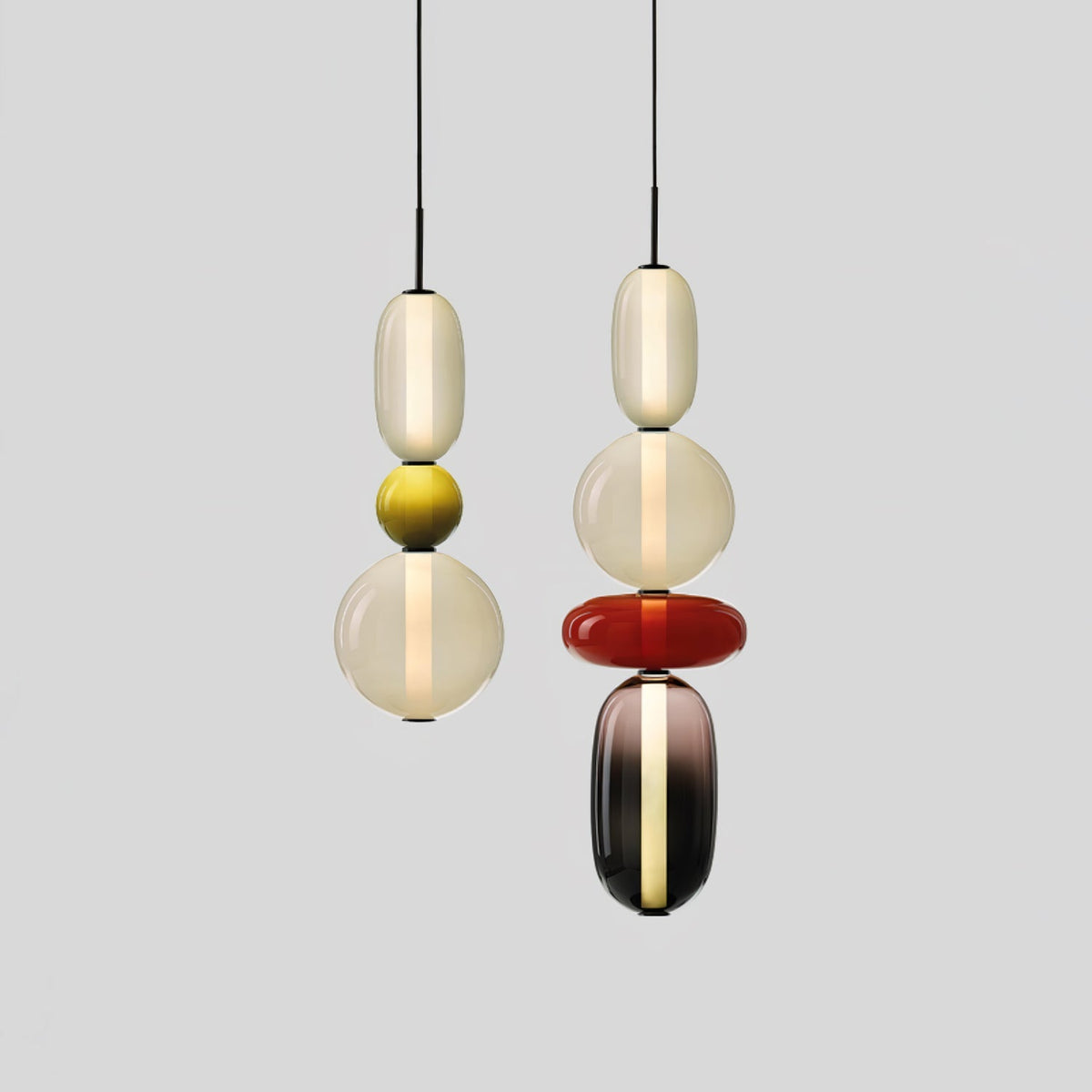 Hængelampe i Farvet Glas – Moderne Glasdesign