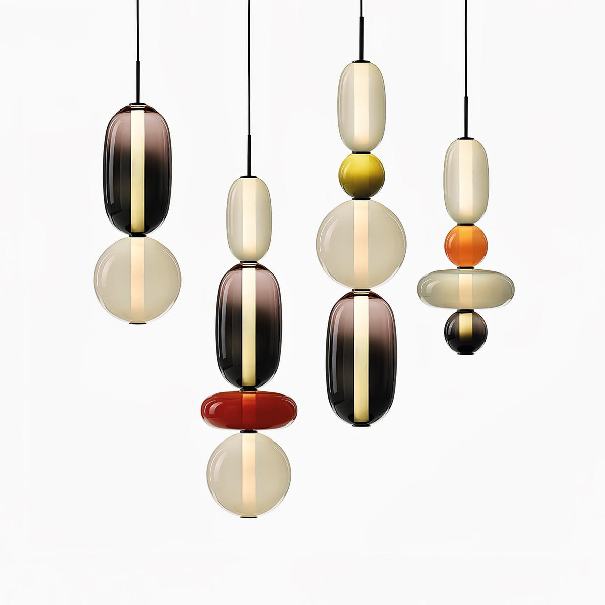 Hængelampe i Farvet Glas – Moderne Glasdesign
