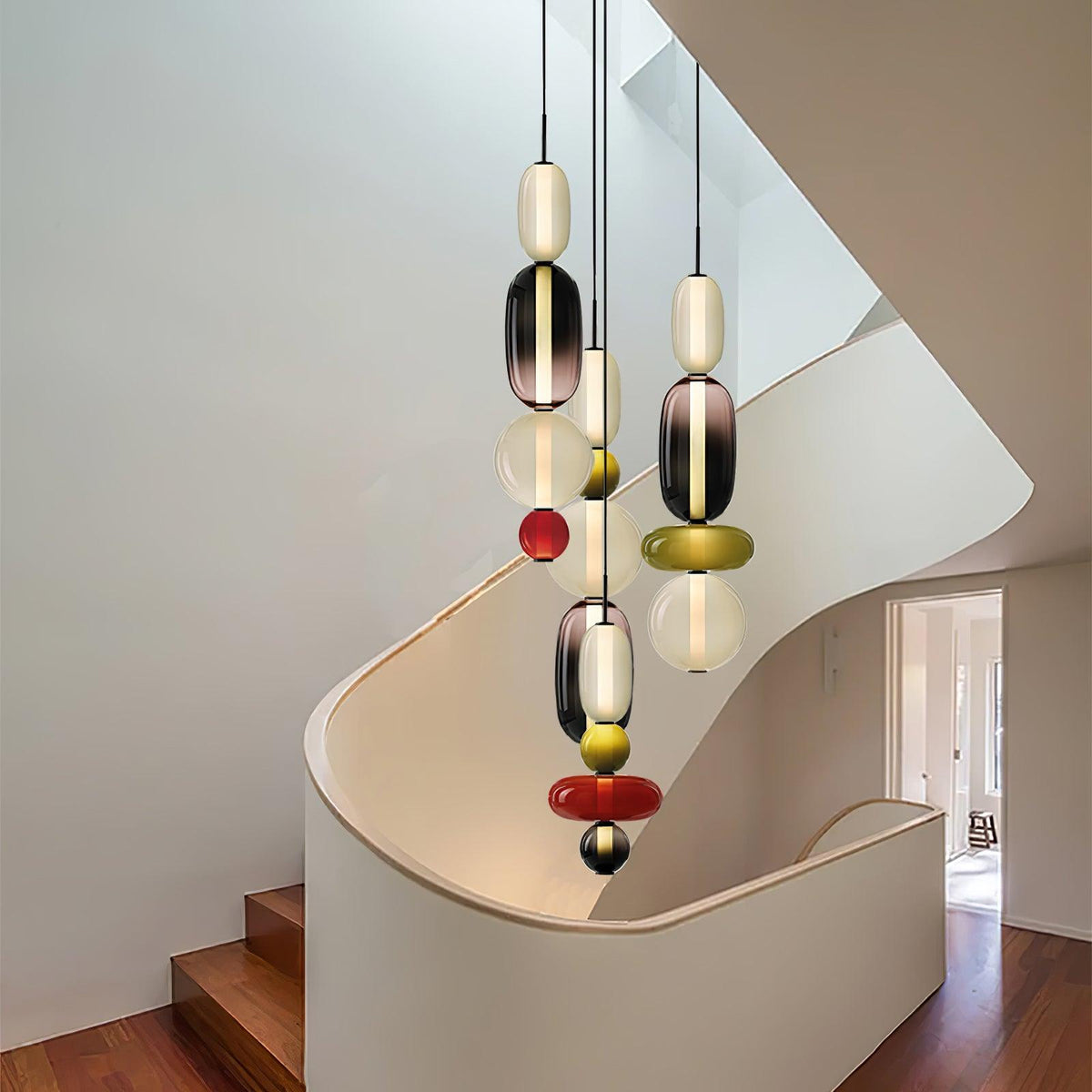 Hængelampe i Farvet Glas – Moderne Glasdesign