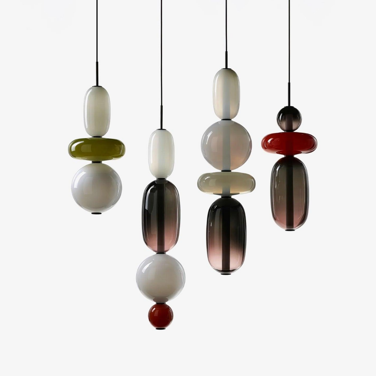 Hængelampe i Farvet Glas – Moderne Glasdesign