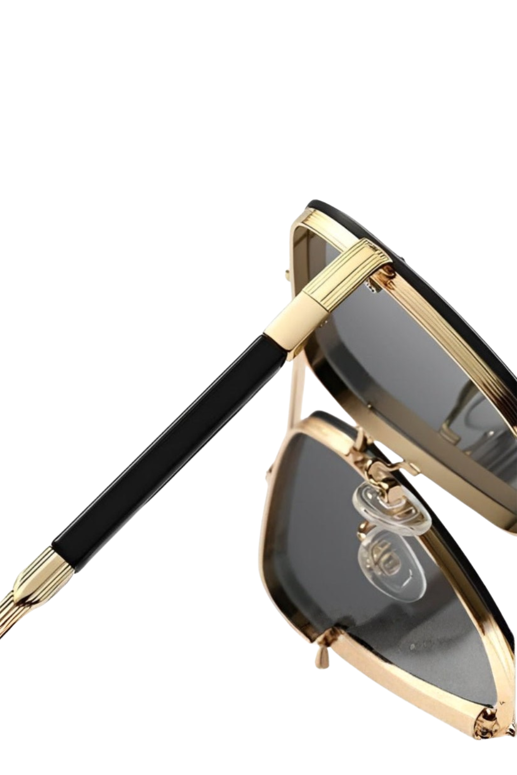 Dame Retro Aviator Solbriller med Guldstel og UV400 Gradientglas