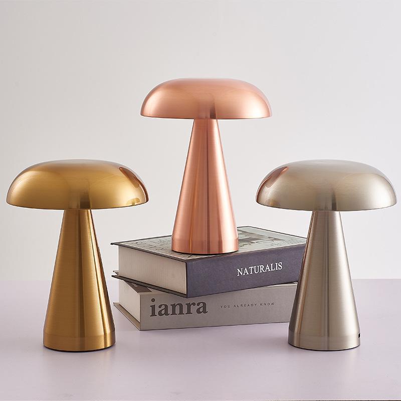 Bordlampe LED Svampeform - Genopladelig & Trådløs
