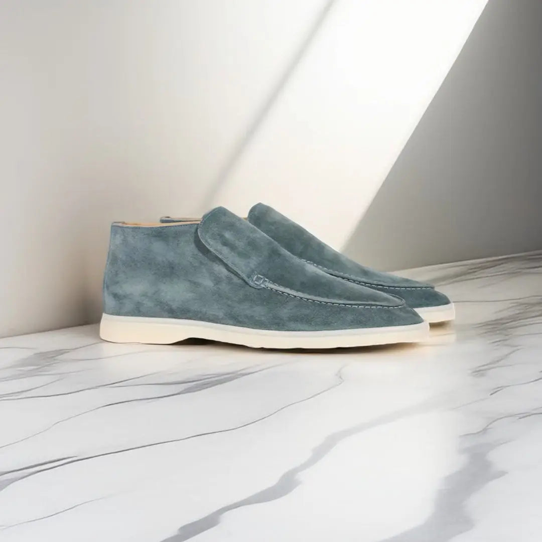 Herre Ruskindsstøvler Slip-On med Moc Toe
