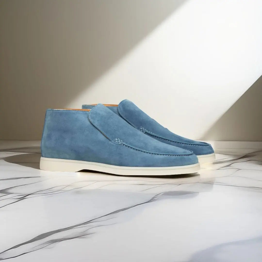 Herre Ruskindsstøvler Slip-On med Moc Toe