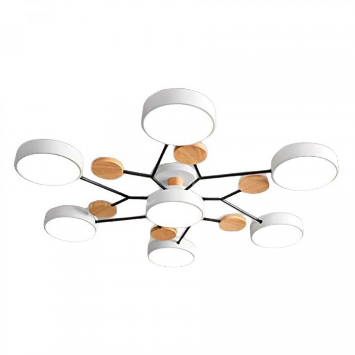 Loftlampe med Grene – Skandinavisk LED Plafond, 4-7 Lyspunkter