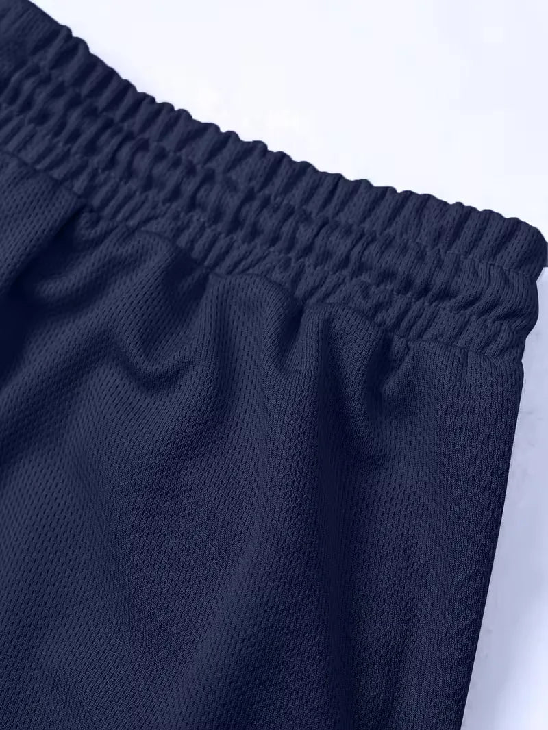 Herresæt Polo og Shorts i Åndbart Stof