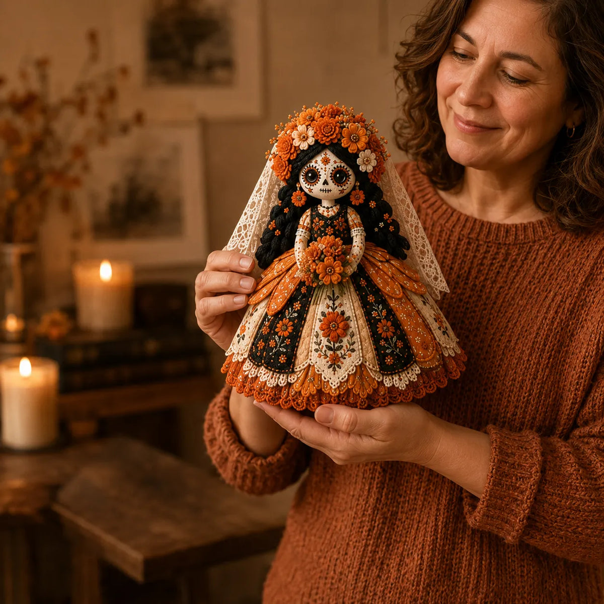 Day of the Dead Patchwork Dukke Hobbysæt til Begyndere